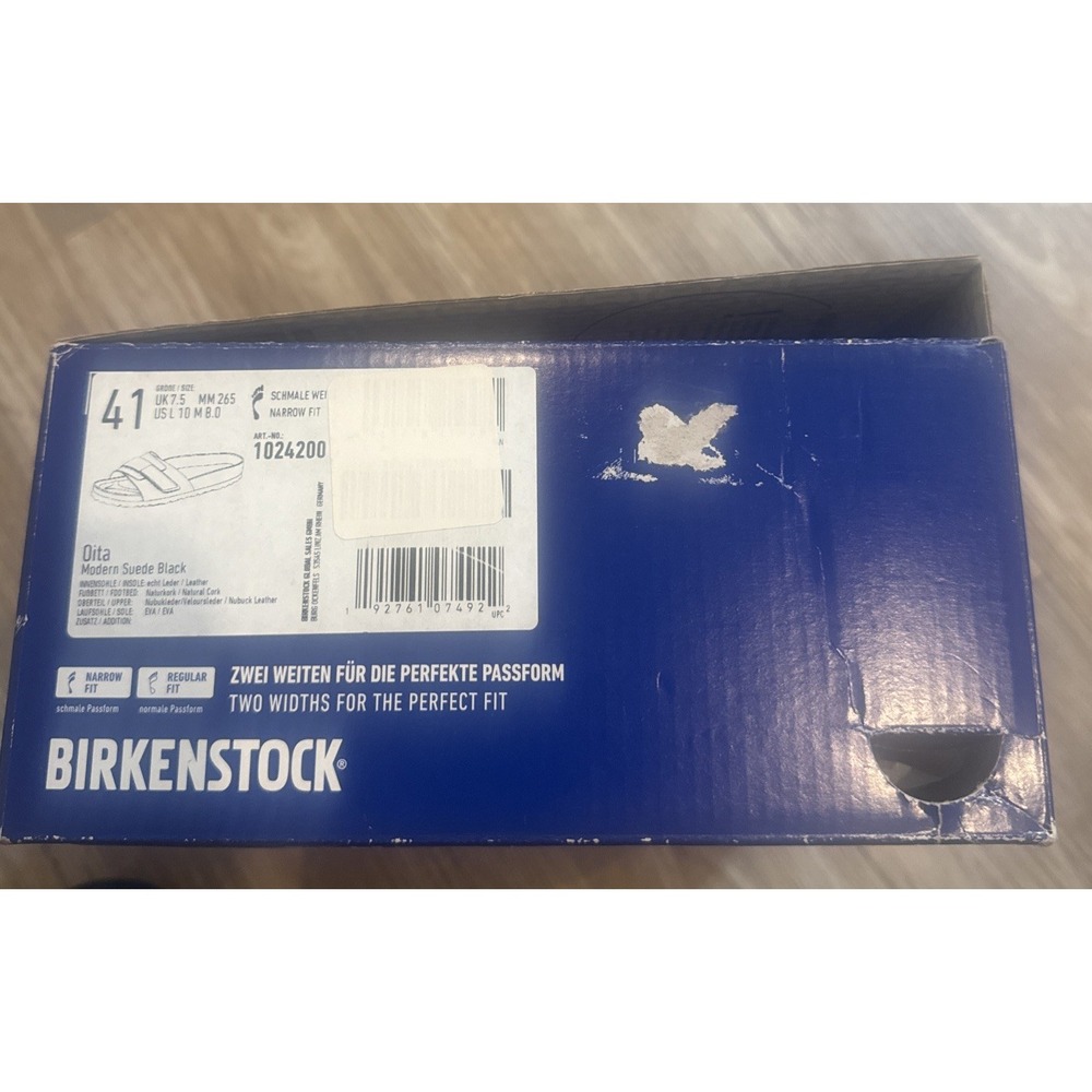 Birkenstock Oita Suede Leather Black EU 41 - Picture 9 of 11